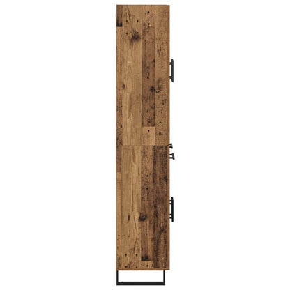 vidaXL Highboard mit Schubladen 2 pcs Altholz Holzwerkstoff