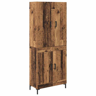vidaXL Meuble haut mural en bois de récupération 69,5 x 34 x 180 cm Bois d'ingénierie