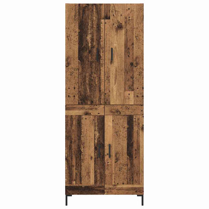 vidaXL Meuble haut mural en bois de récupération 69,5 x 34 x 180 cm Bois d'ingénierie