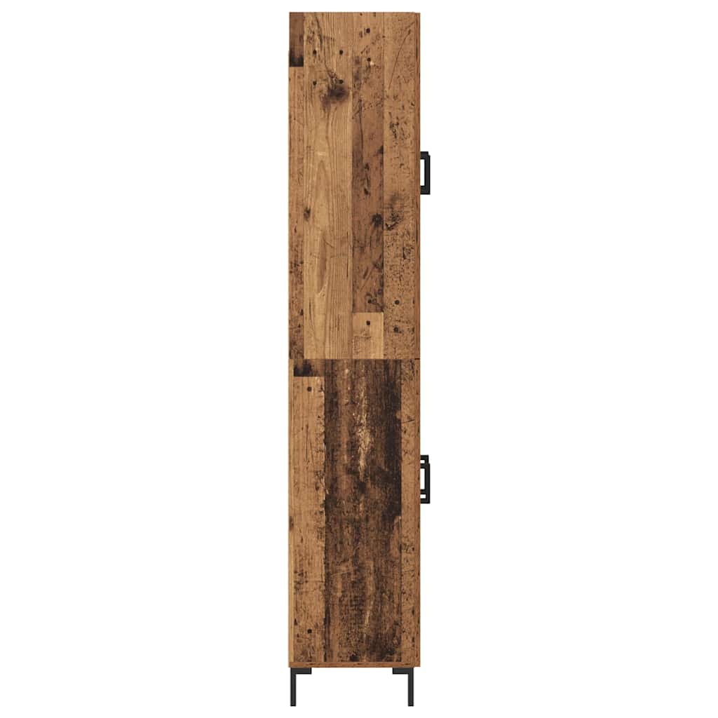vidaXL Meuble haut mural en bois de récupération 69,5 x 34 x 180 cm Bois d'ingénierie