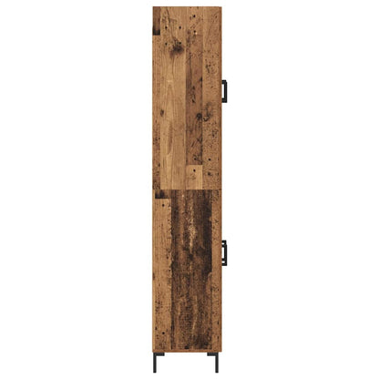 vidaXL Meuble haut mural en bois de récupération 69,5 x 34 x 180 cm Bois d'ingénierie