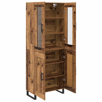 vidaXL Highboard 2 pcs Bois de récupération Bois d'ingénierie