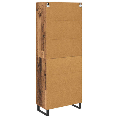 vidaXL Highboard 2 pcs Bois de récupération Bois d'ingénierie