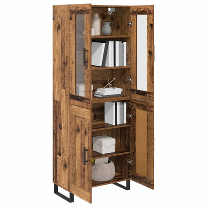 vidaXL Highboard 2 pcs Bois de récupération Bois d'ingénierie