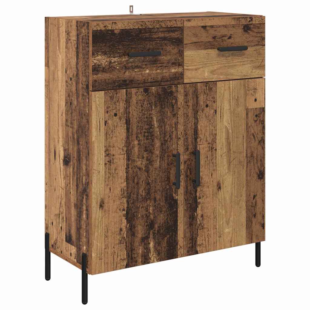 vidaXL Meuble haut en bois de récupération 69,5 x 32,5 x 180 cm, bois d'ingénierie