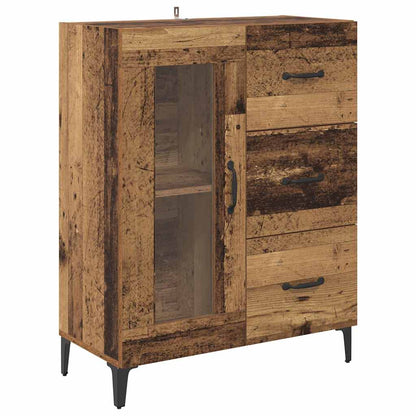 vidaXL Highboard Altholz 69,5 x 34 x 180 cm Holzwerkstoff