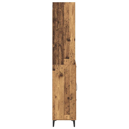 vidaXL Highboard Altholz 69,5 x 34 x 180 cm Holzwerkstoff