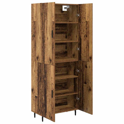 Highboard 2 pcs Altholz Holzwerkstoff