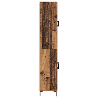 vidaXL Highboard 2 pcs Altholz Holzwerkstoff
