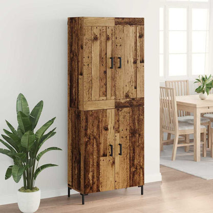 vidaXL Highboard 2 pcs Altholz Holzwerkstoff