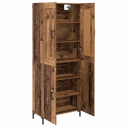 vidaXL Highboard 2 pcs Altholz Holzwerkstoff