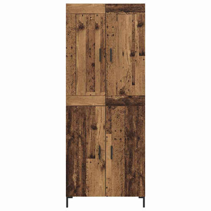 vidaXL Highboard 2 pcs Altholz Holzwerkstoff