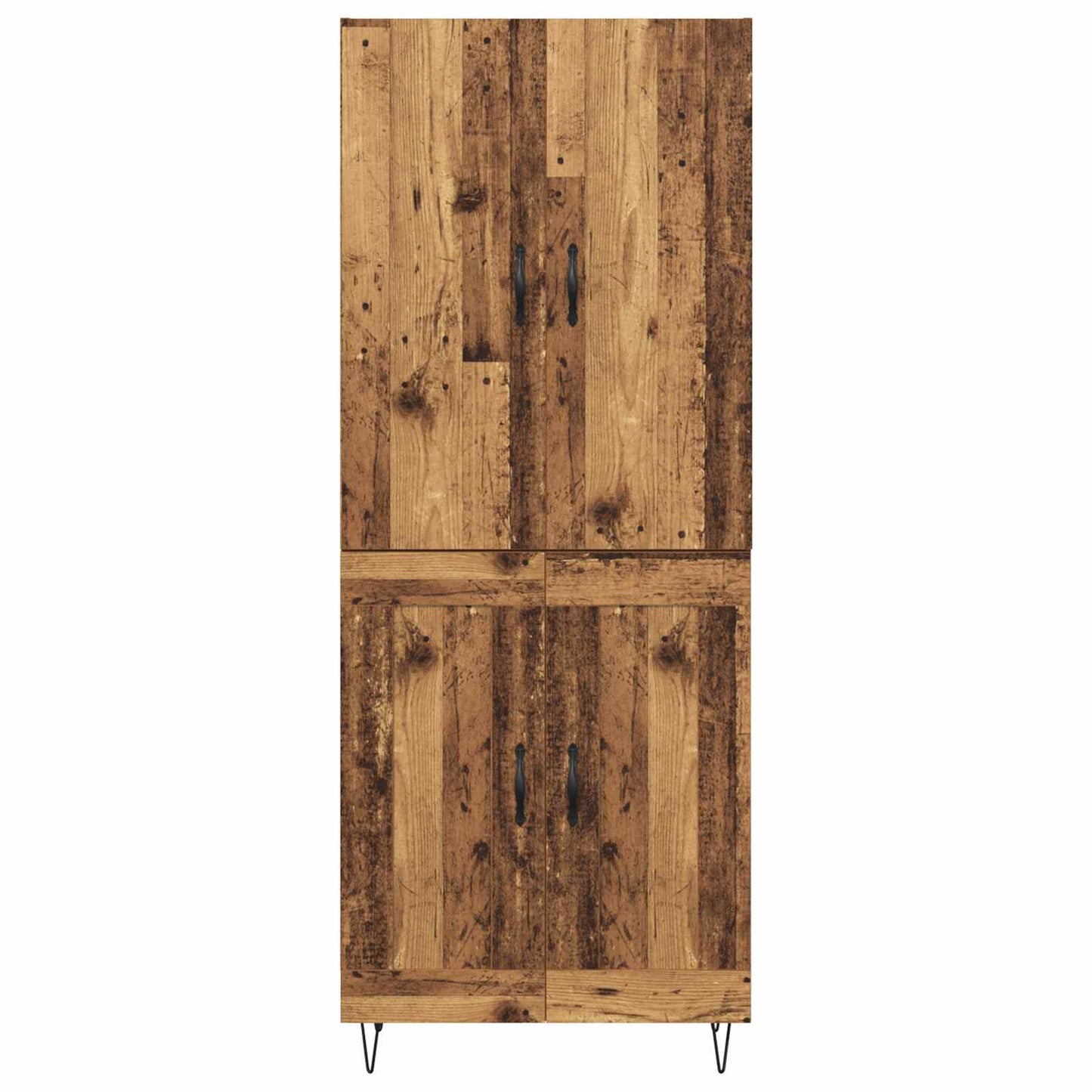 vidaXL Highboard 2 pcs Altholz Holzwerkstoff