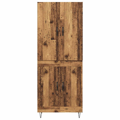 vidaXL Highboard 2 pcs Altholz Holzwerkstoff