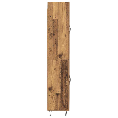 vidaXL Highboard 2 pcs Altholz Holzwerkstoff