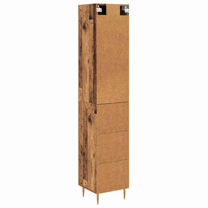 vidaXL Highboard 2 pcs Altholz Holzwerkstoff