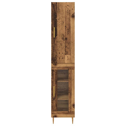vidaXL Highboard 2 pcs Altholz Holzwerkstoff