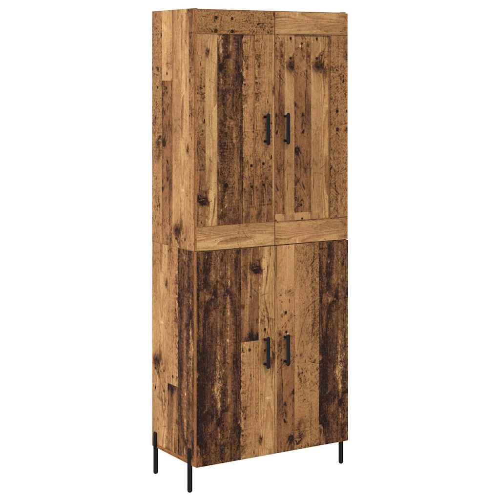 vidaXL Highboard 2 pcs Altholz Holzwerkstoff