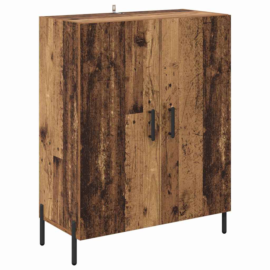 vidaXL Highboard 2 pcs Altholz Holzwerkstoff