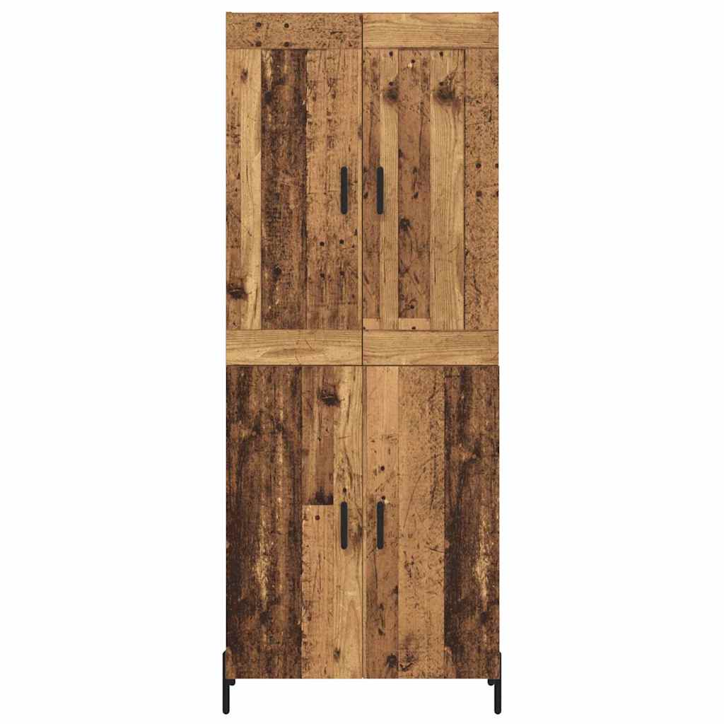 vidaXL Highboard 2 pcs Altholz Holzwerkstoff