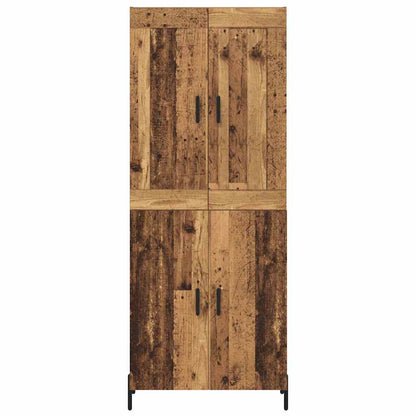 vidaXL Highboard 2 pcs Altholz Holzwerkstoff