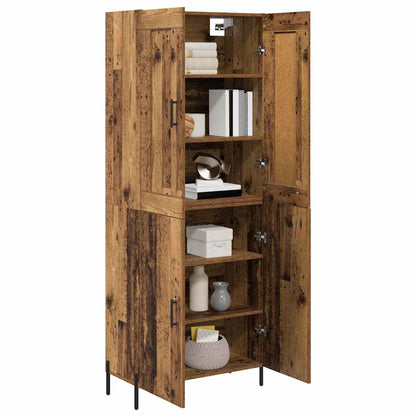vidaXL Highboard 2 pcs Altholz Holzwerkstoff