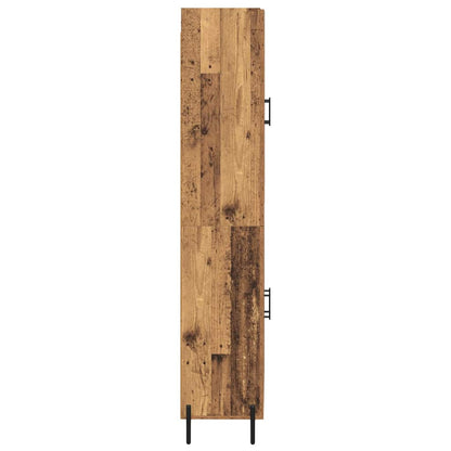 vidaXL Highboard 2 pcs Altholz Holzwerkstoff
