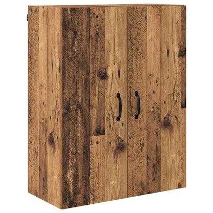 vidaXL Highboard Wandmontiert Altholz 69,5 x 34 x 180 cm Holzwerkstoff