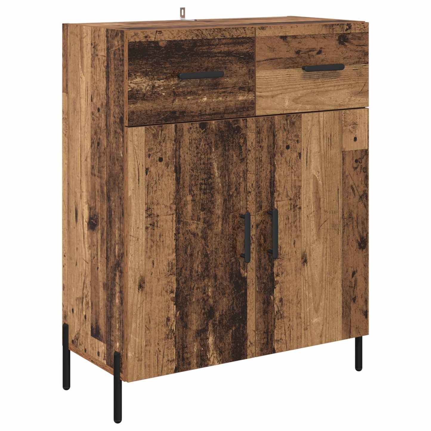 vidaXL Highboard 2 pcs Altholz Holzwerkstoff