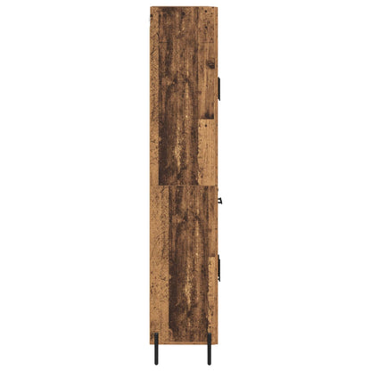vidaXL Highboard 2 pcs Altholz Holzwerkstoff