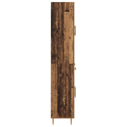 vidaXL Highboard Wandmontiert Altholz 69,5 x 34 x 180 cm Holzwerkstoff