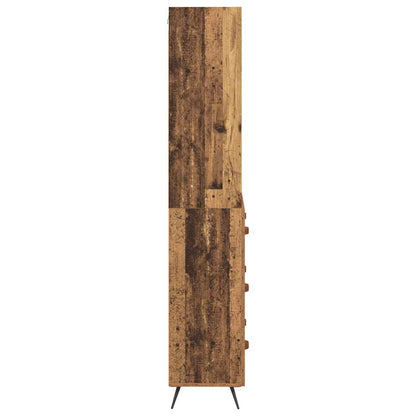 Highboard Altholz 69,5 x 34 x 180 cm Holzwerkstoff