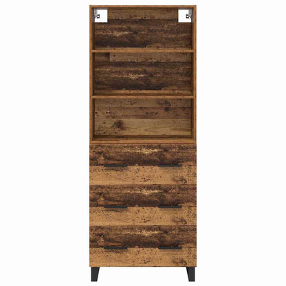 vidaXL Highboard Altholz 69,5 x 34 x 180 cm Holzwerkstoff