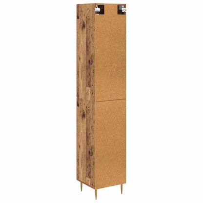 Highboard 2 pcs Altholz Holzwerkstoff