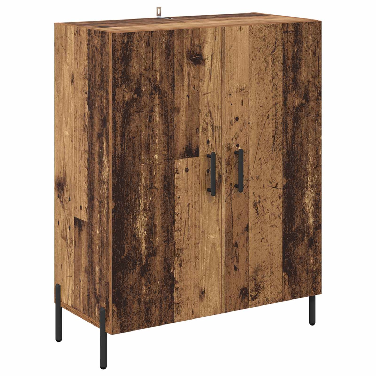 vidaXL Highboard Wandmontiert Altholz 69,5 x 34 x 180 cm Holzwerkstoff