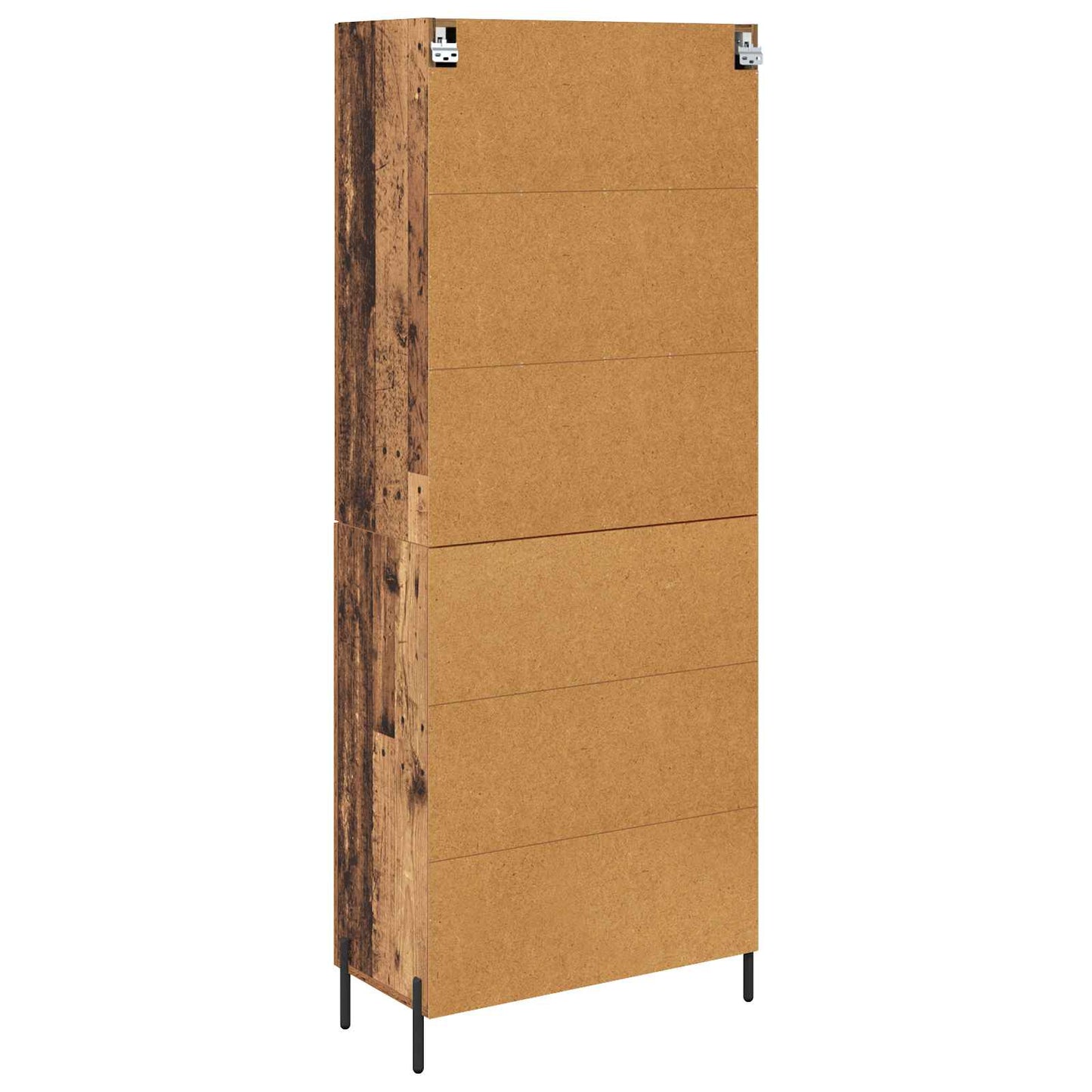 vidaXL Highboard Wandmontiert Altholz 69,5 x 34 x 180 cm Holzwerkstoff