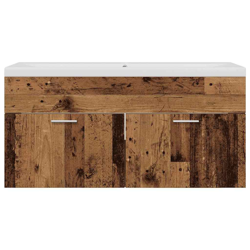 vidaXL Badezimmerschrank Altholz 100 x 38,5 x 46 cm Holzwerkstoff
