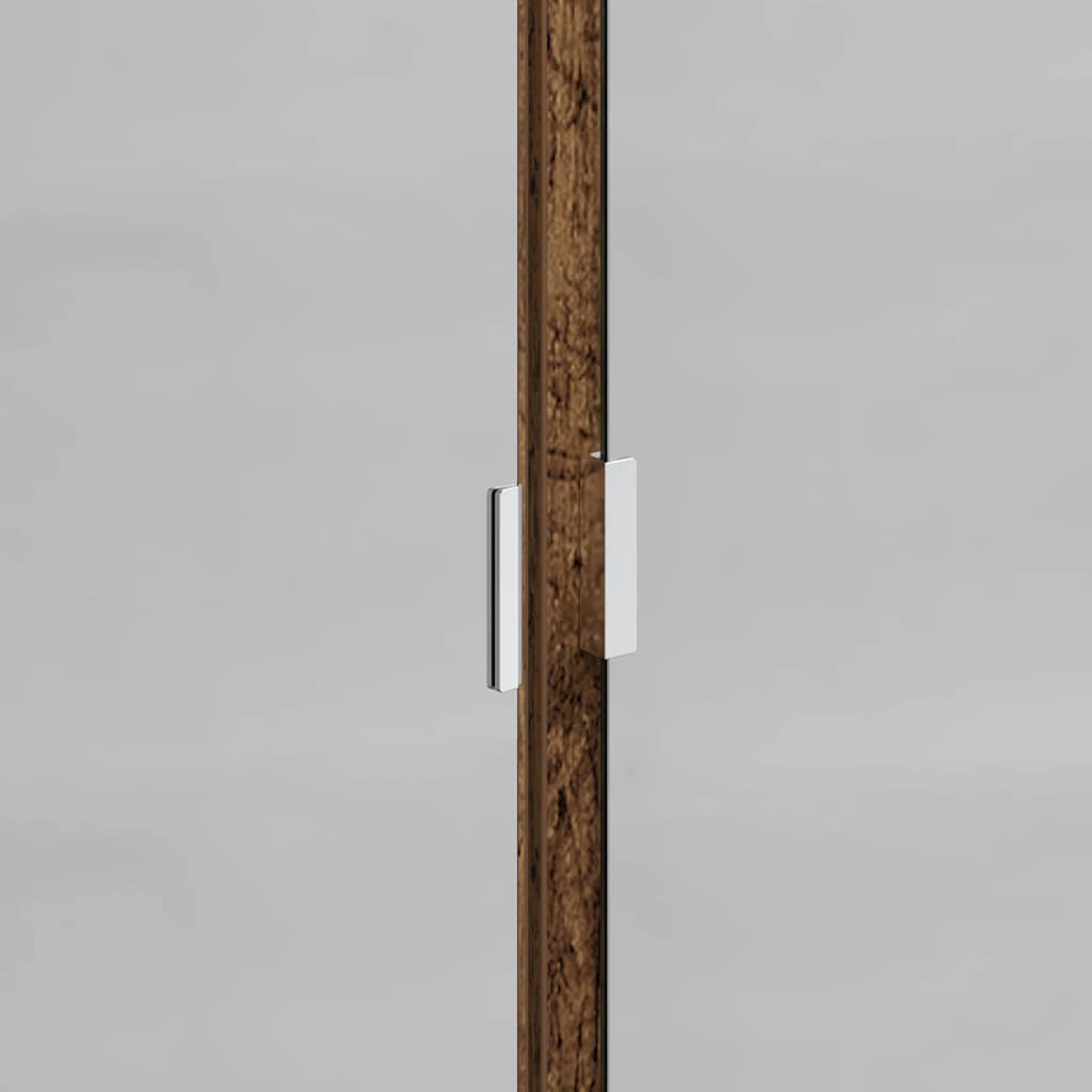 Badezimmerschrank-Set mit Regal mit Tür Altholz Holzwerkstoff