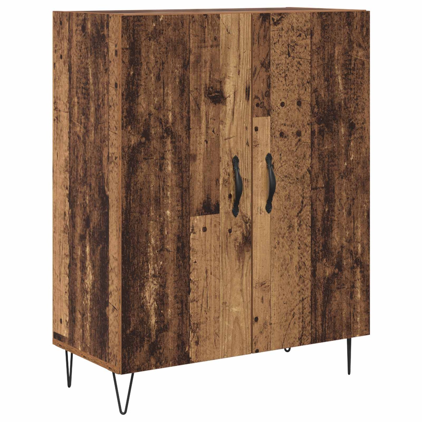 Highboard Altholz 69,5 x 34 x 180 cm Holzwerkstoff