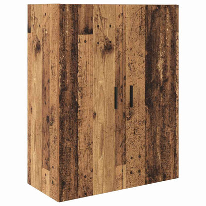vidaXL Highboard 2 pcs Altholz Engineered Wood und Glas