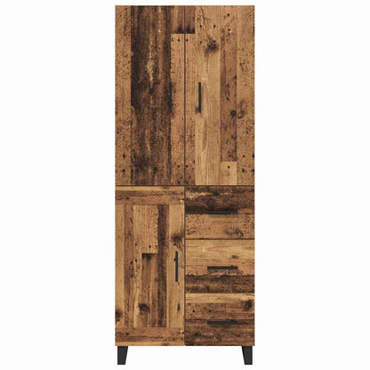 Highboard mit Schubladen 2 pcs Altholz 69,5 x 34 x 180 cm