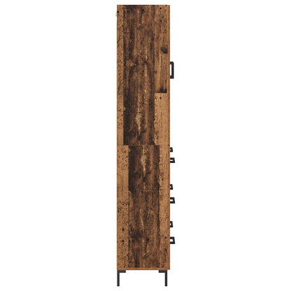 Highboard mit Schubladen 2 pcs Altholz Holzwerkstoff