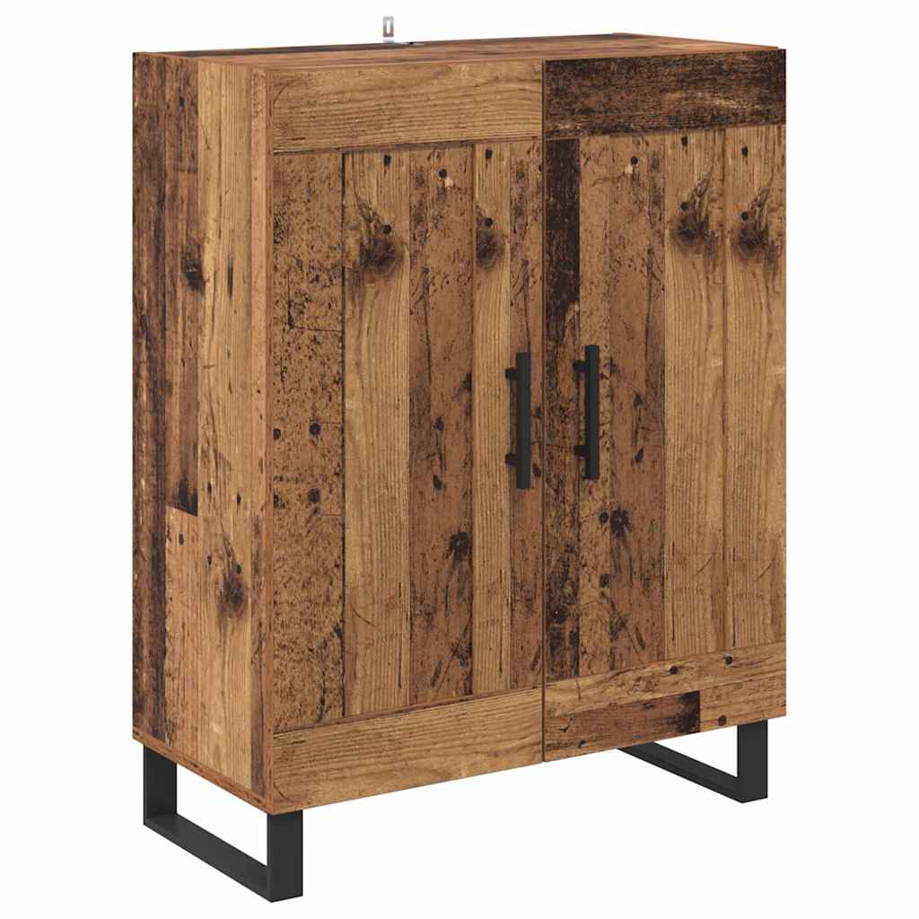 Highboard Altholz 69,5 x 34 x 180 cm Holzwerkstoff