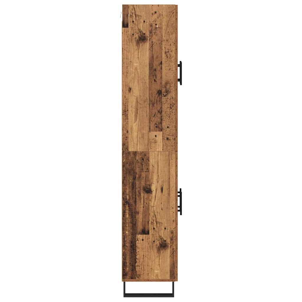 Highboard Altholz 69,5 x 34 x 180 cm Holzwerkstoff