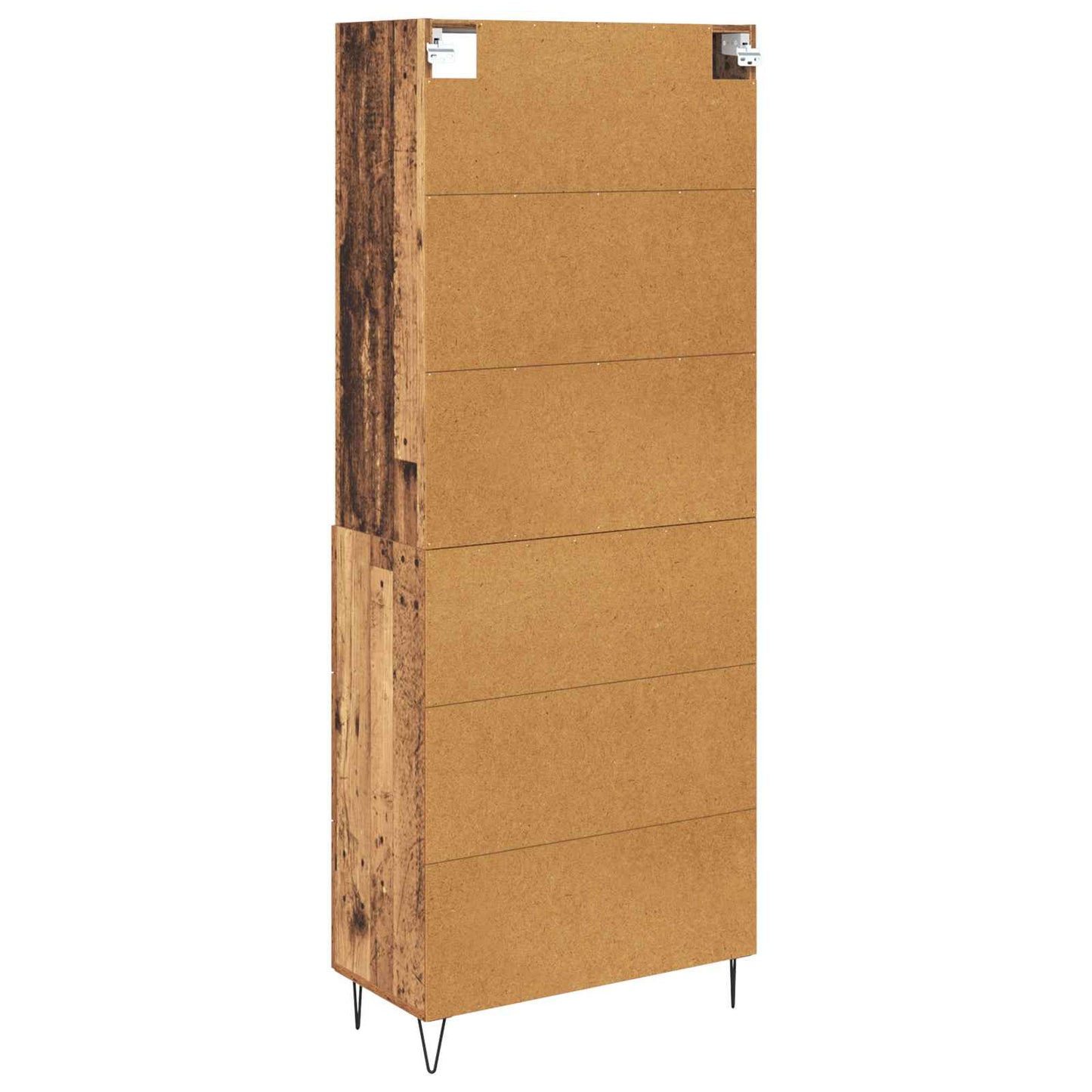 vidaXL Buffet haut avec tiroirs 2 pcs Bois de récupération Bois d'ingénierie