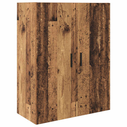 vidaXL Highboard avec tiroirs 2 pcs Bois de récupération Bois d'ingénierie et verre