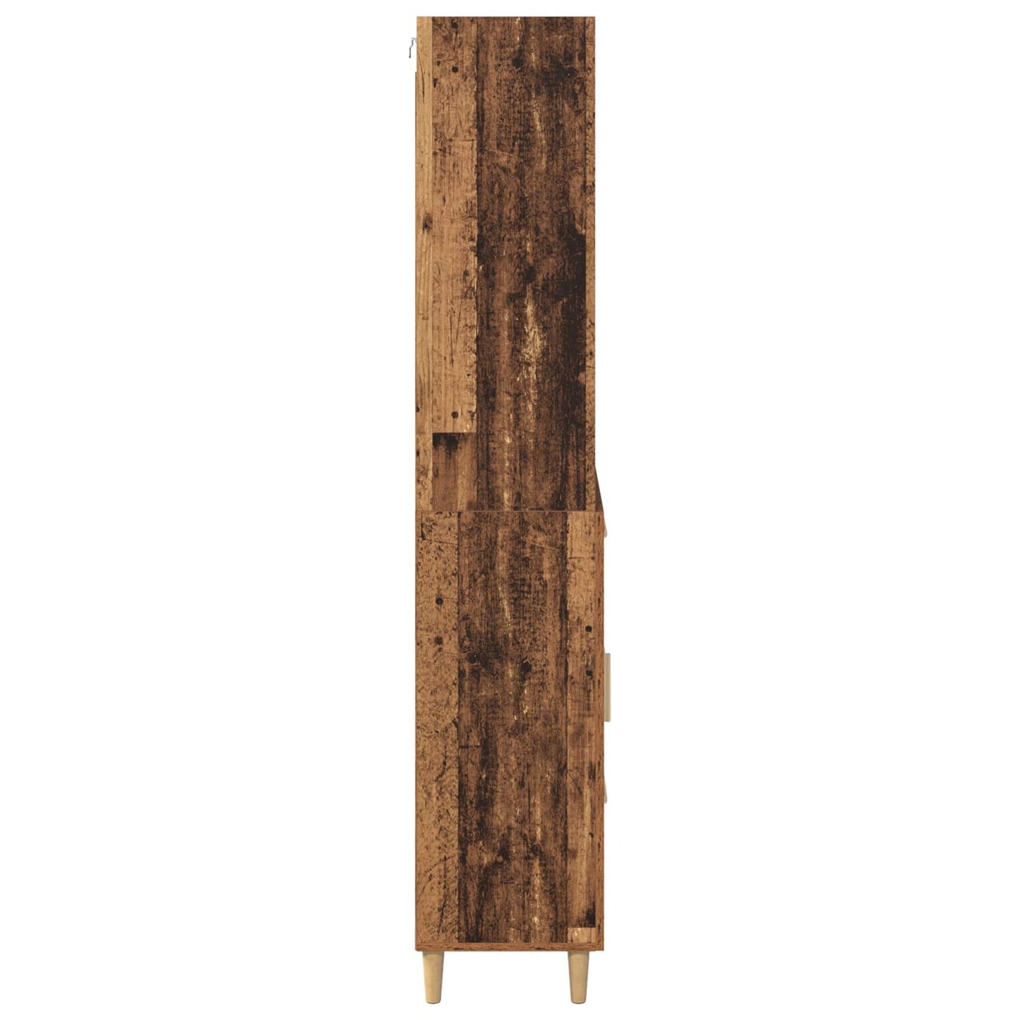 vidaXL Meuble haut en bois de récupération 69,5 x 32,5 x 180 cm, bois d'ingénierie