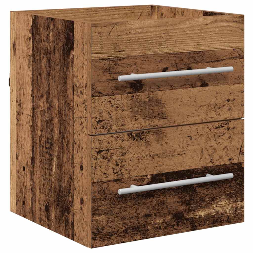 vidaXL Waschbeckenschrank mit Schubladen Braun 42 x 39 x 52 cm