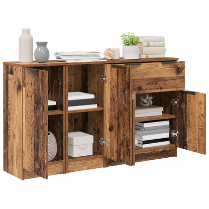 Sideboard mit Schubladen 3 pcs Altholz Holzwerkstoff