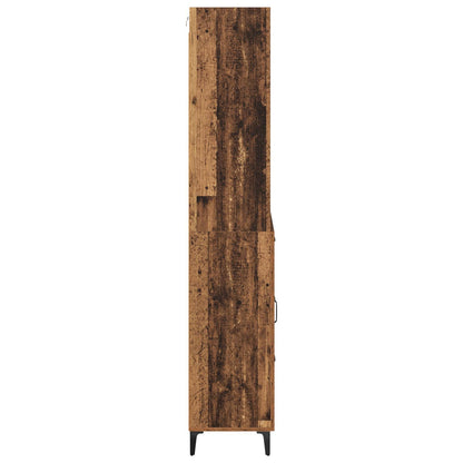 Highboard Altholz 69,5 x 34 x 180 cm Holzwerkstoff